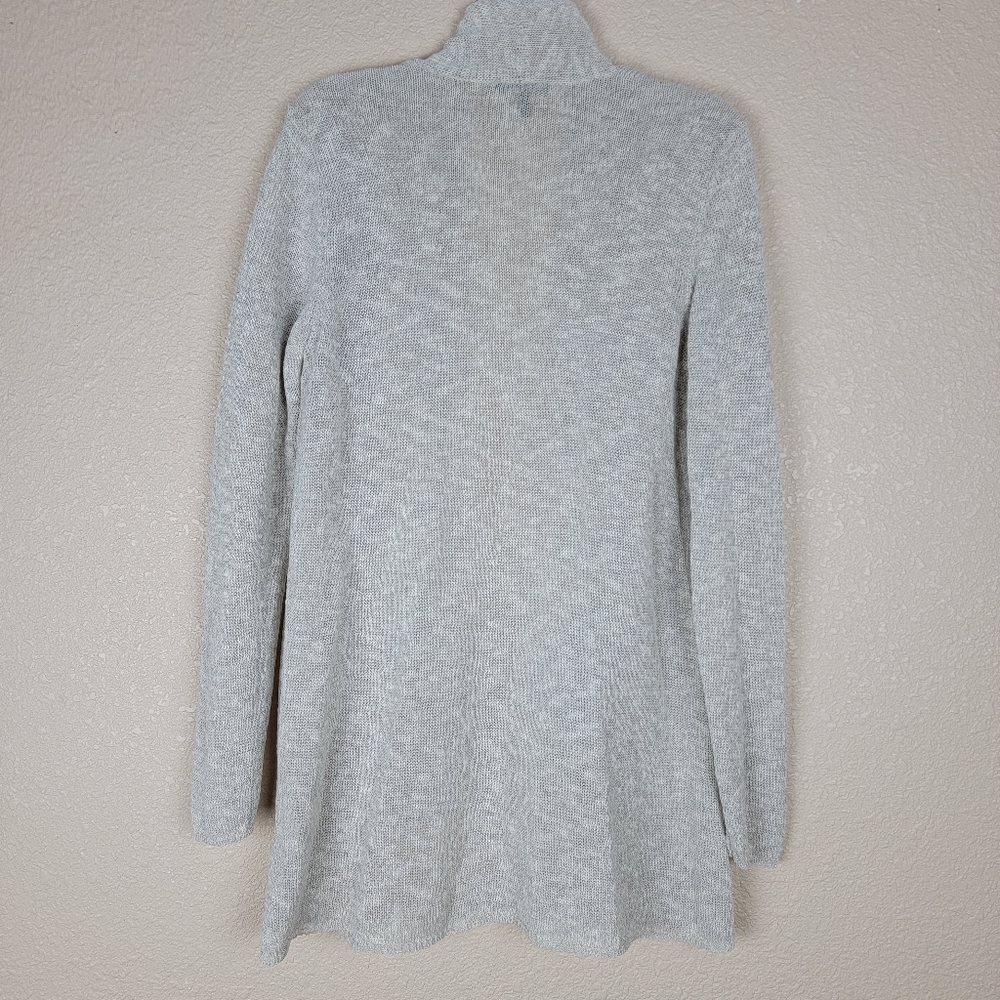 🔥SALE🔥 Eileen Fisher Sweater Cardigan Open Front Linen Langenlook Women Size M - Picture 6 of 9